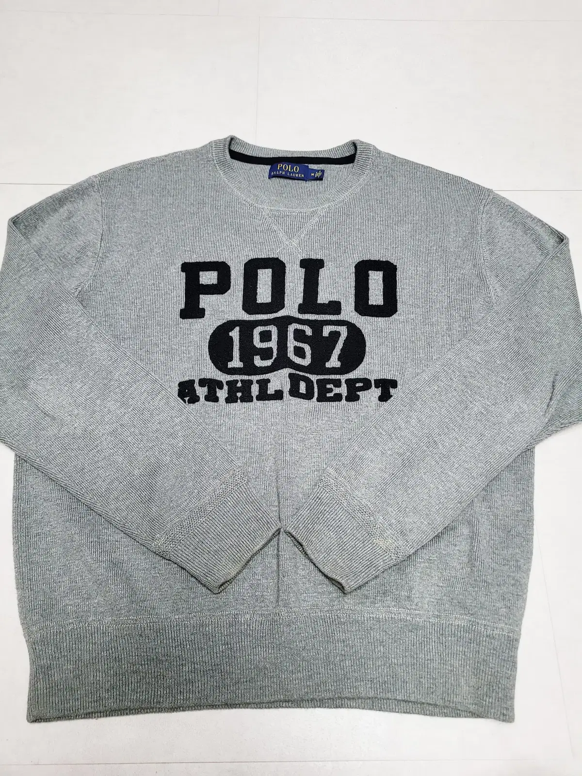 Polo Gray Cotton Knit Pol1009