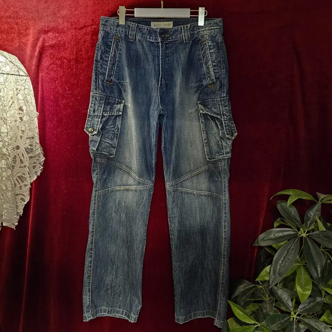 COSTY JEANS 레귤러핏 건빵포켓 데님팬츠 34size