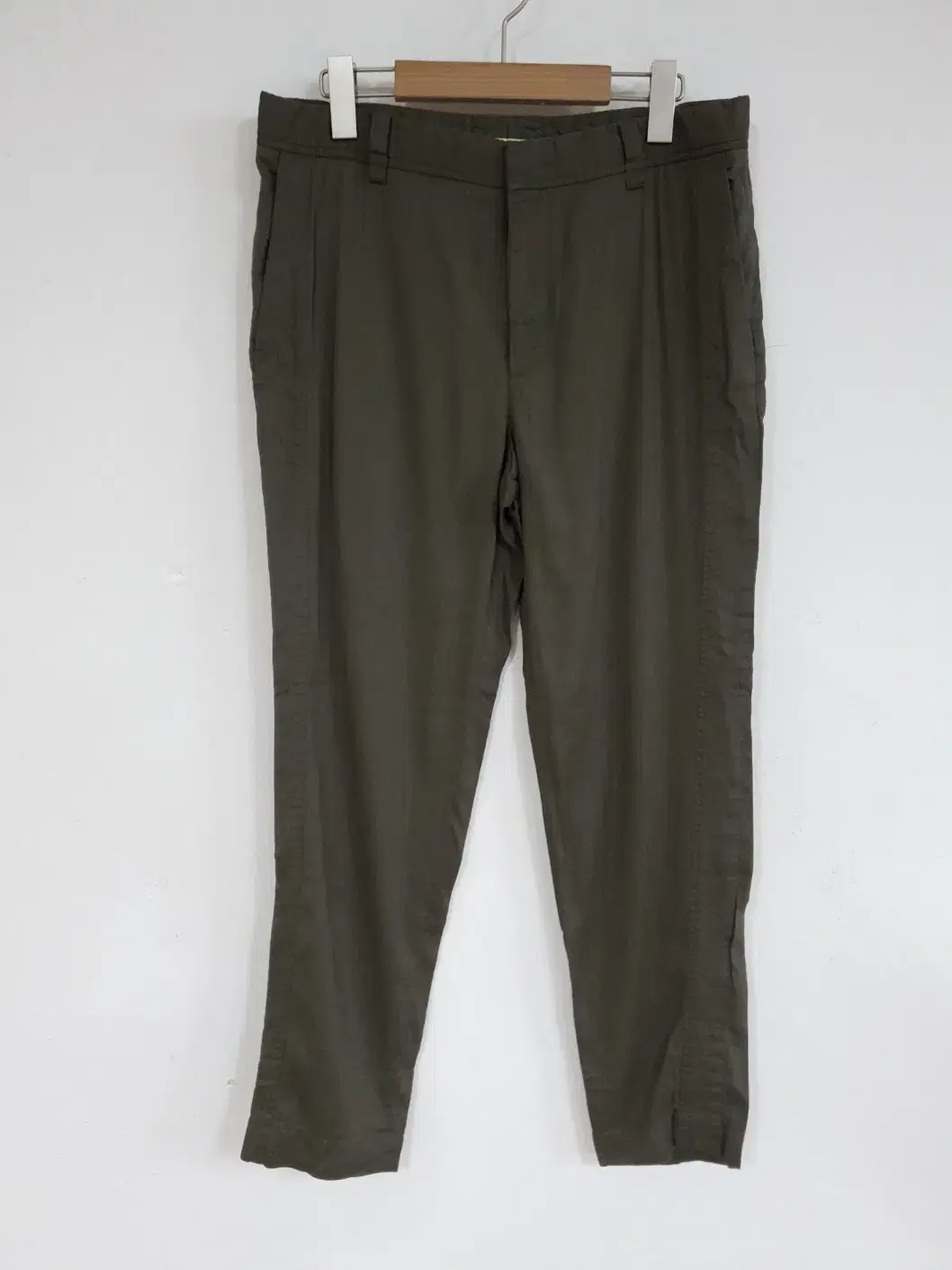 System Homme Men's Horse/Linen Spandex Slacks Pants 32