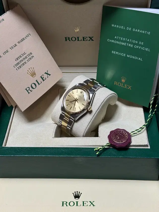 [ 남녀공용]rolex 롤렉스 오이스터 퍼페츄얼 골드콤비