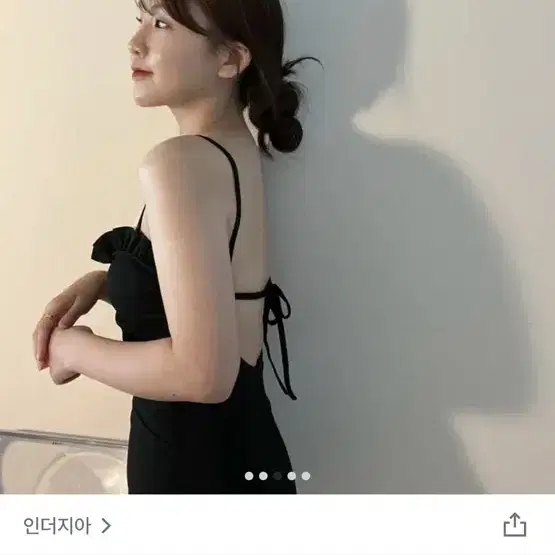 셔링 어깨끈 모노키니