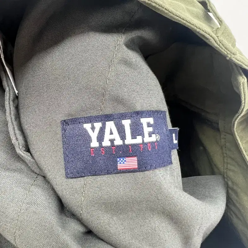 라지 예일 yale 포켓 반바지 팬츠 빈티지 카키바지