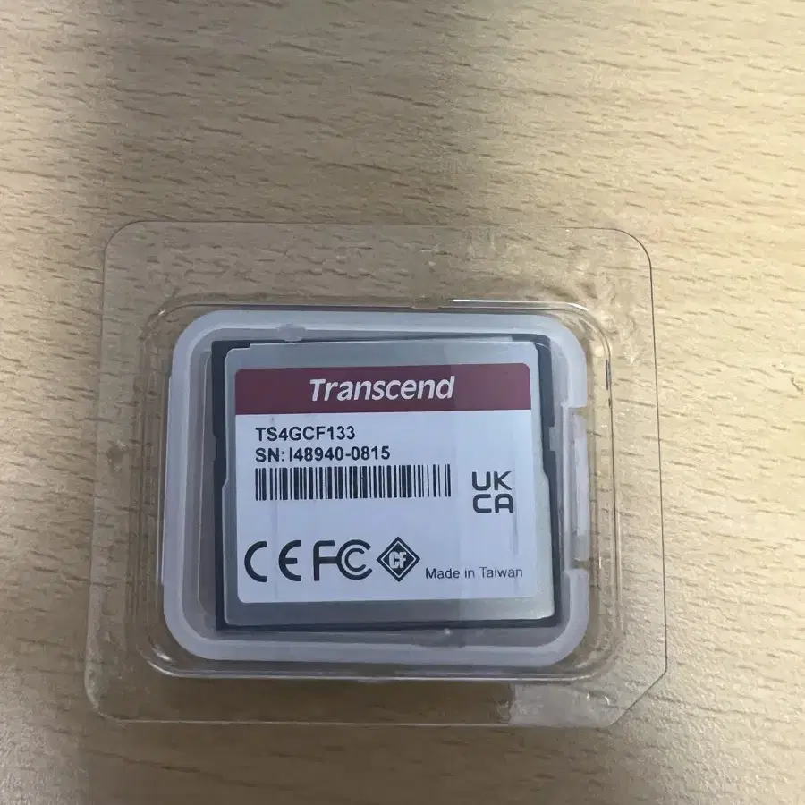 컴팩트 플래시 메모리 4GB Transcend(미사용)