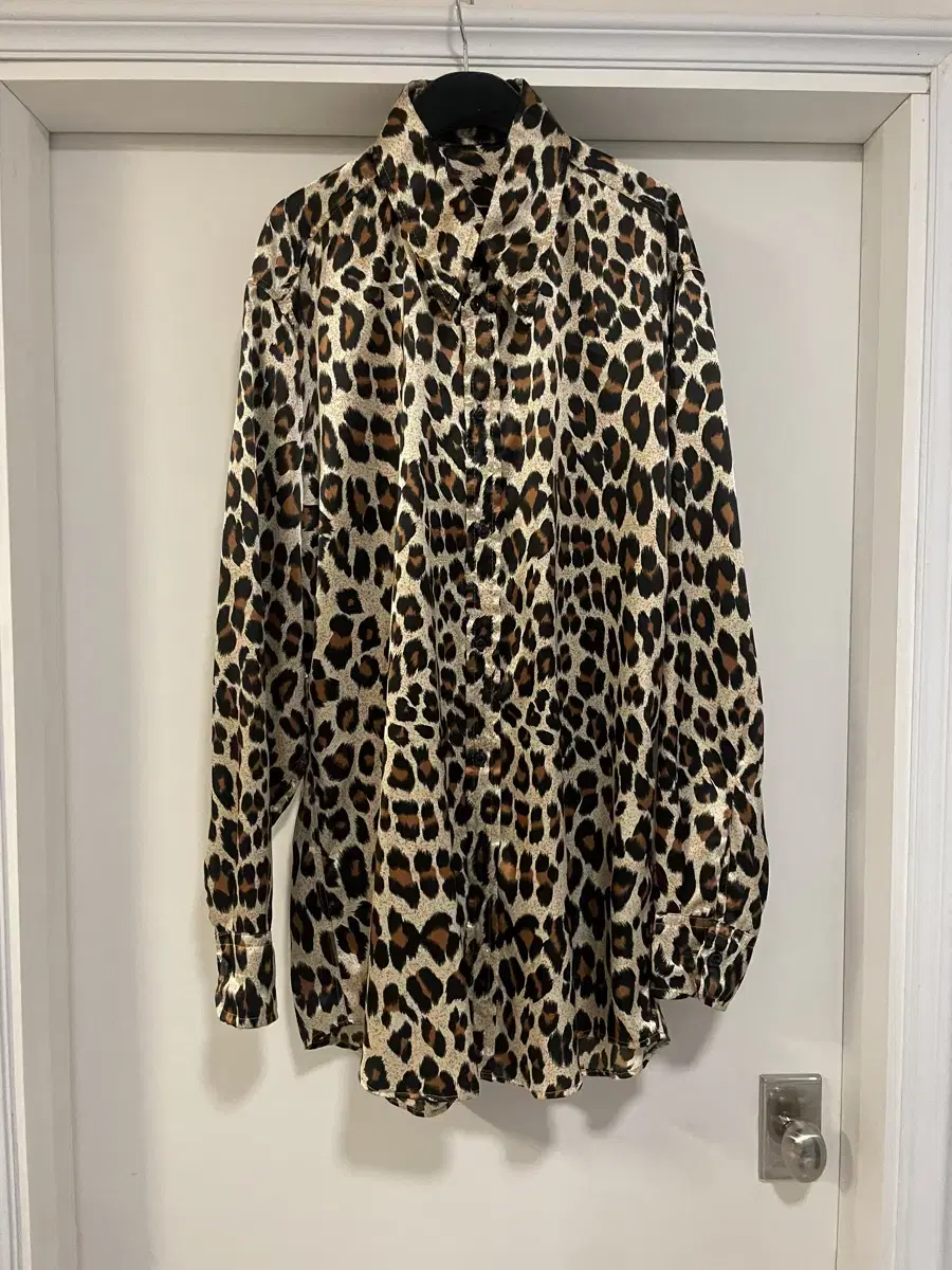 Vintage Leopard Silk Shirt Soloist Velvet