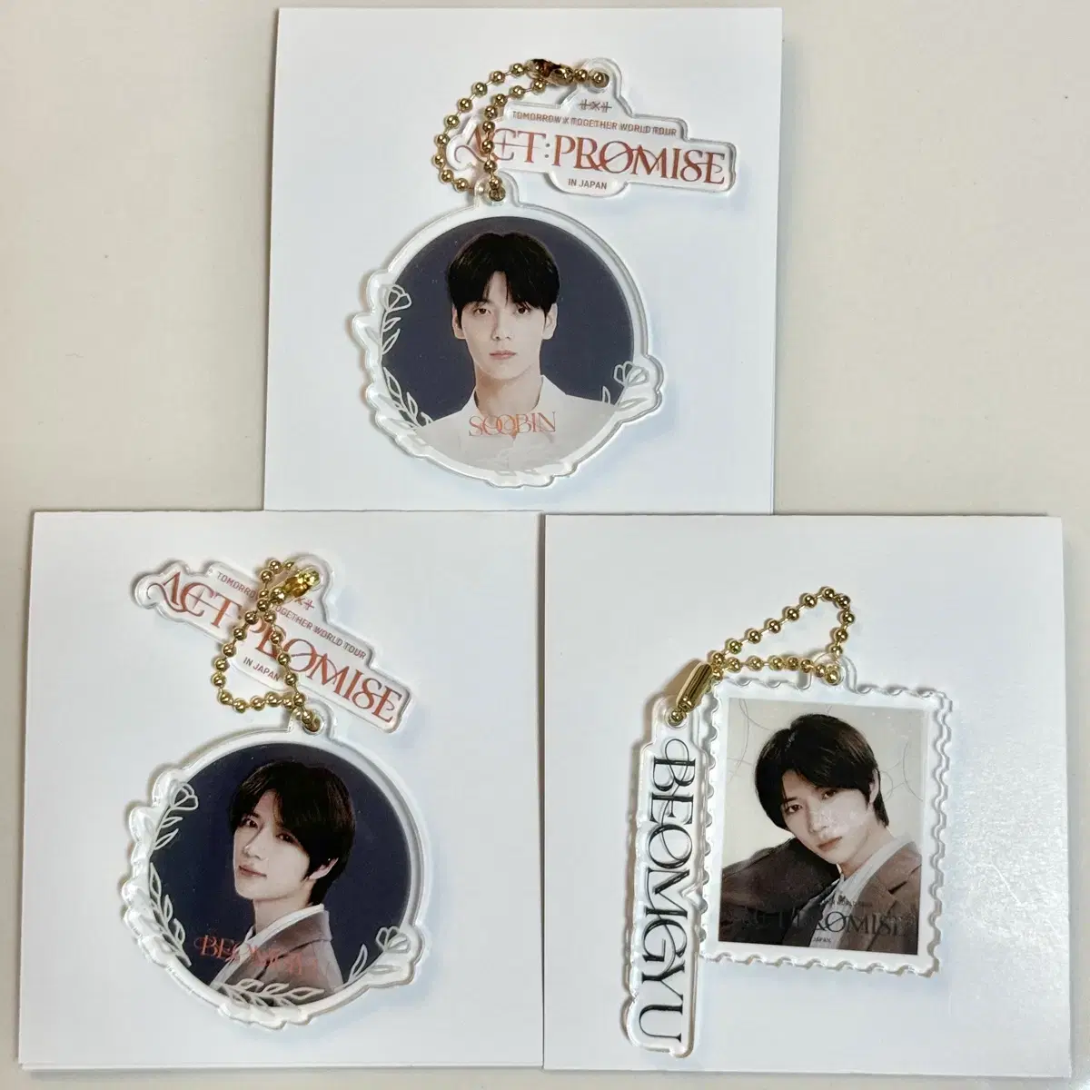 TXT Act Promise Japan Tour Merchandise acrylic Random keyring soobin