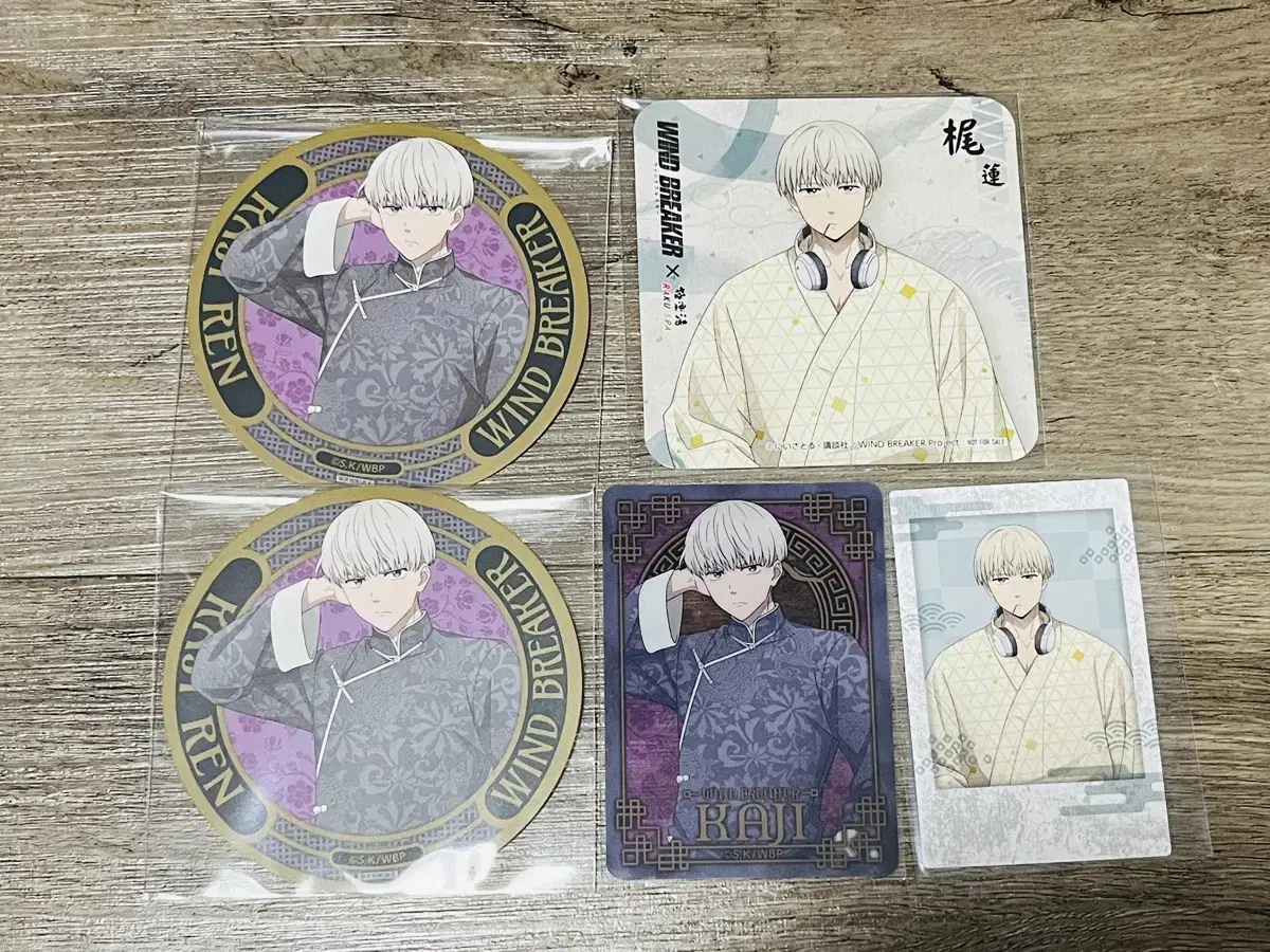 Windbreaker Winbre Kaji ren Lacuspa Animate Cafe Coaster Kard