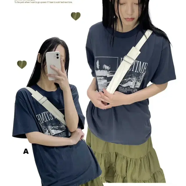 아쿠비클럽 lifetime tee 네이비 색상