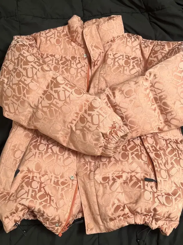 Supreme F Jacquard Puffy Jacket