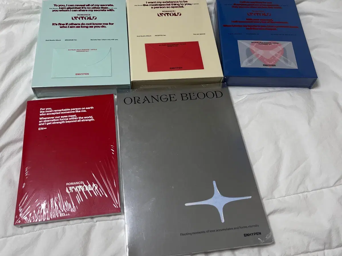 Enhypen album sealed wts Romance Untold Engine Vahn Set Orange Blood