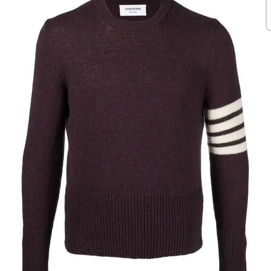 톰브라운 Thombrowne 풀오버 니트 Burgundy 4 Size