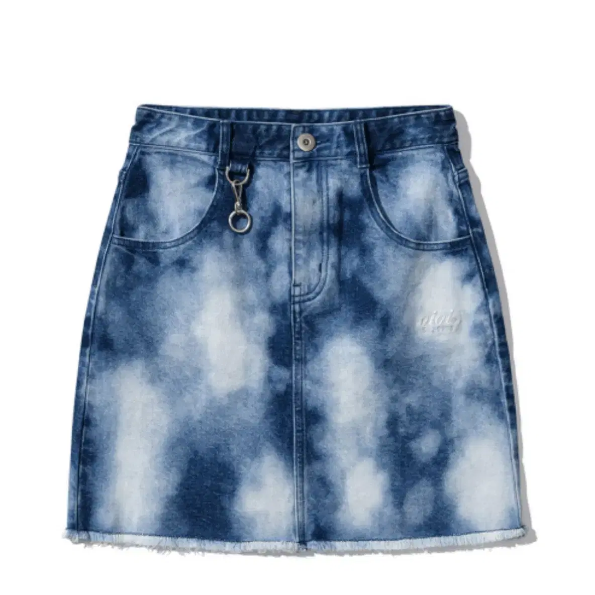 오아이오아이 oioi DENIM MINI SKIRT [LIGHT BLUE