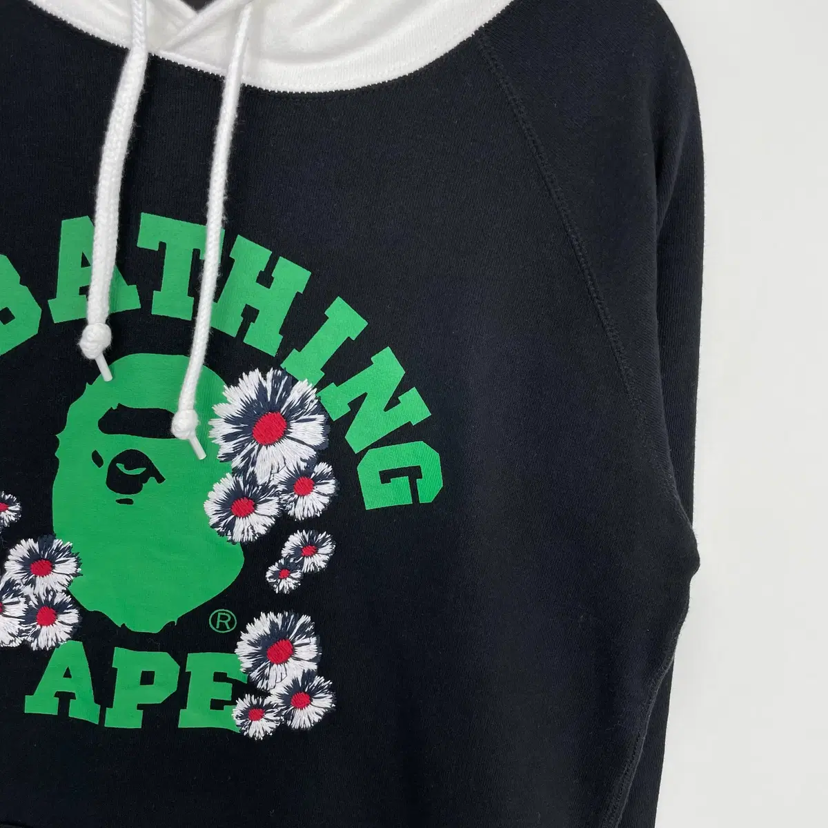 베이프 bape 플라워 칼리지 로고 후드 원피스