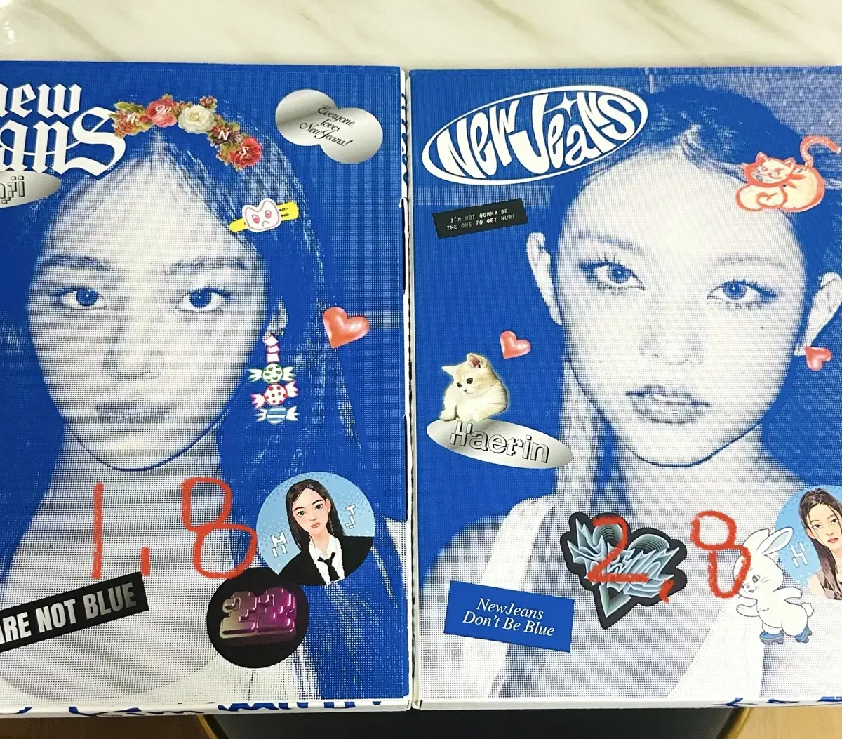 New Jeans' debut album Bloo Book in full minji haerin version wts (unsealed)