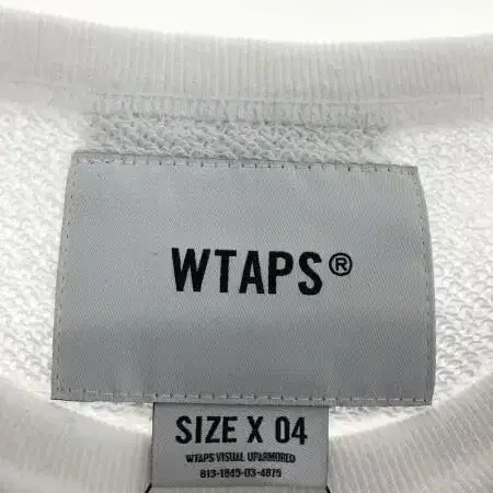 WTAPS 로고탭 화이트 티셔츠 미하라캐피탈휴먼메이드