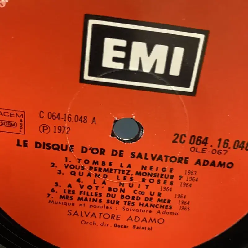 SALVATORE ADAMO  LP / AA2982