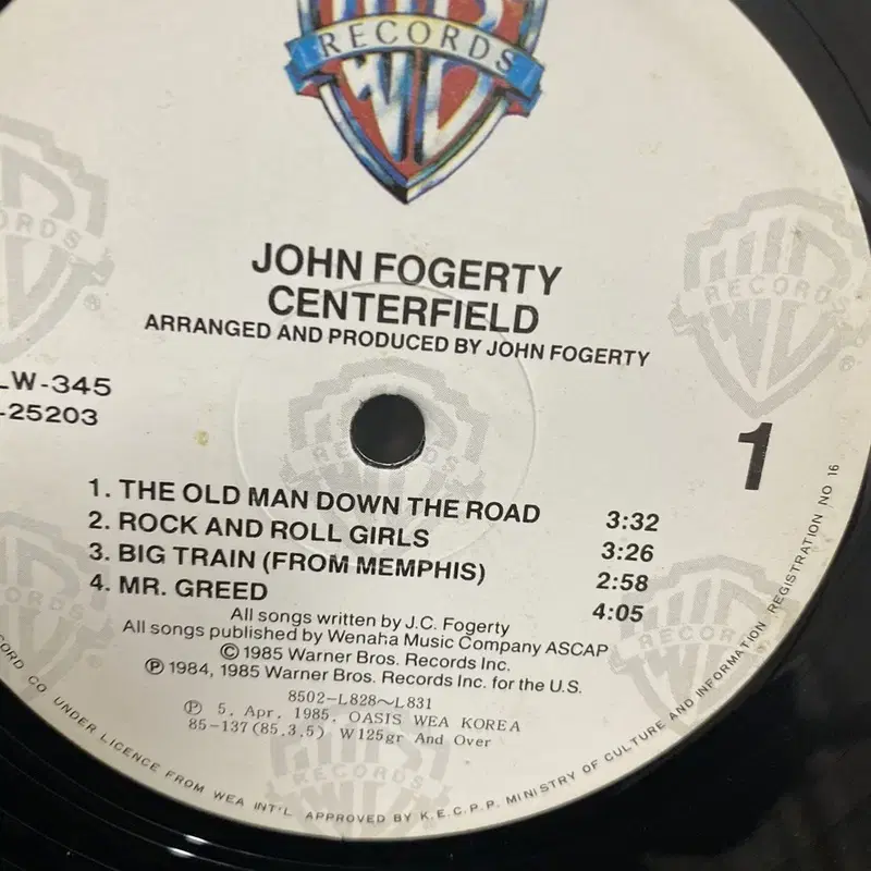 JOHN FOGERTY LP / AA2988