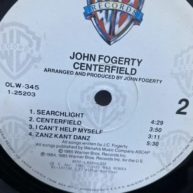 JOHN FOGERTY LP / AA2988