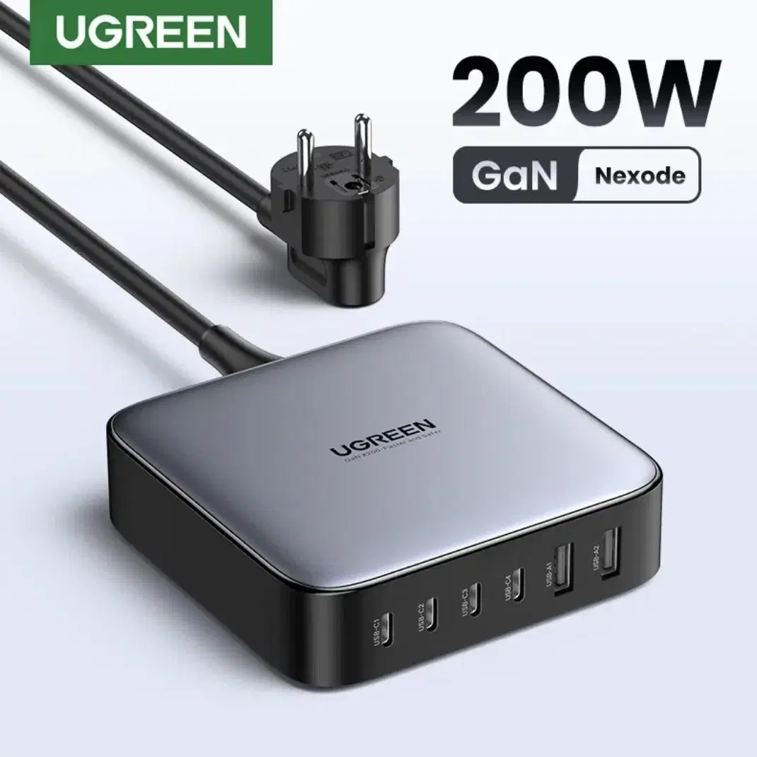 미개봉 UGREEN NEXODE 6in1 200w 초고속 멀티 충전기