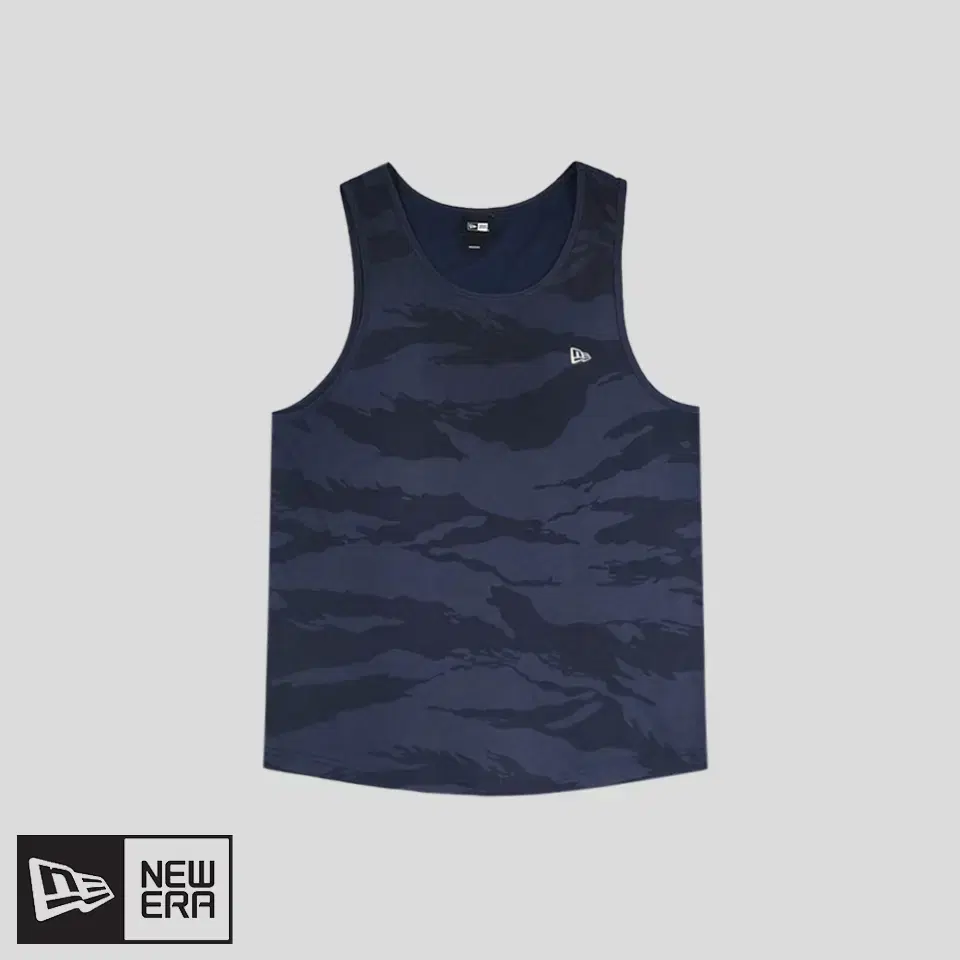 New Era Navy Tonal Camouflage Embroidered Cotton Sleeveless Sleeveless Nasi L