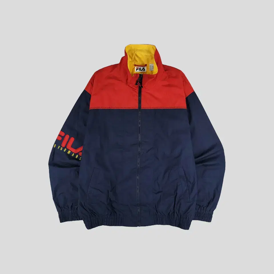 FILA 휠라 필라 US 90s 네이비 레드 배색 코튼100 우븐 올드스