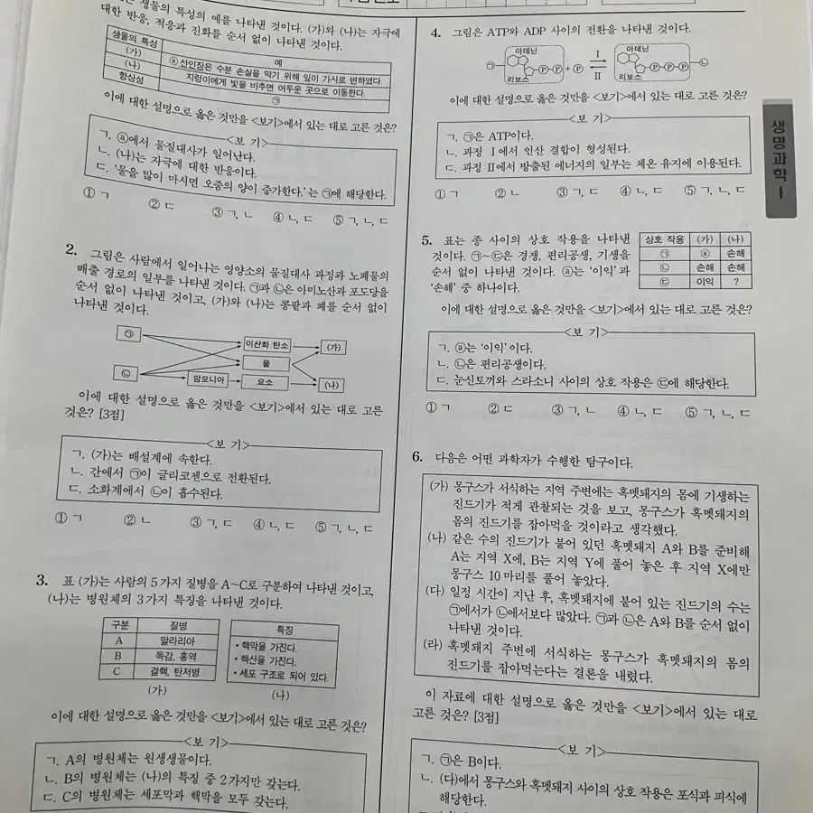 시대인재 2025 생명과학1