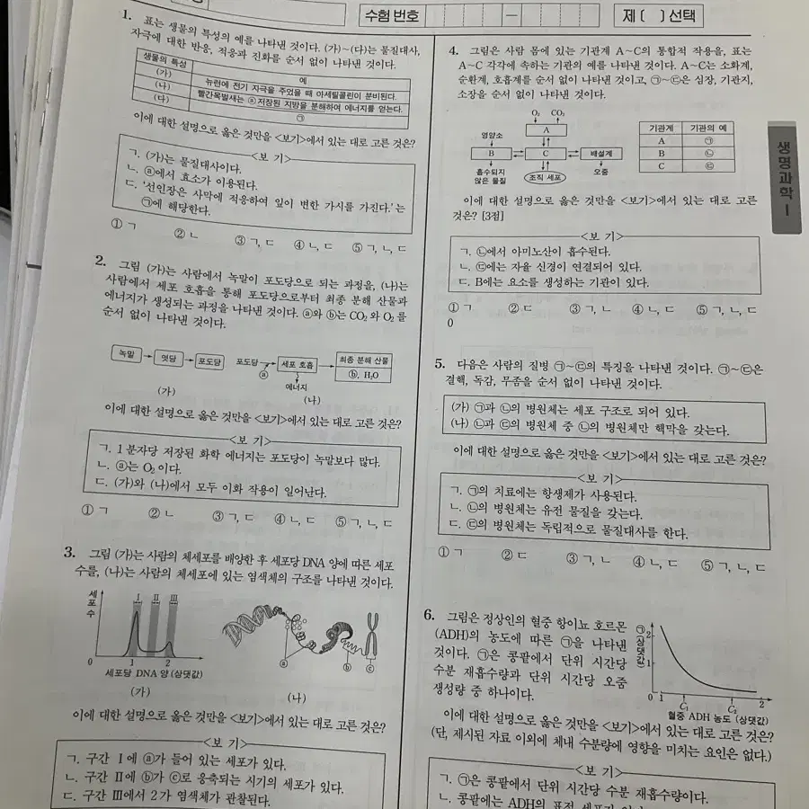 시대인재 2025 생명과학1