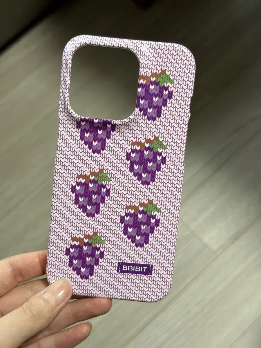 iPhone 14 PRO Grape Knit Hard Case