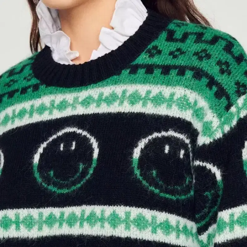 Sandro Paris Smiley Sweater 산드로 스웨터