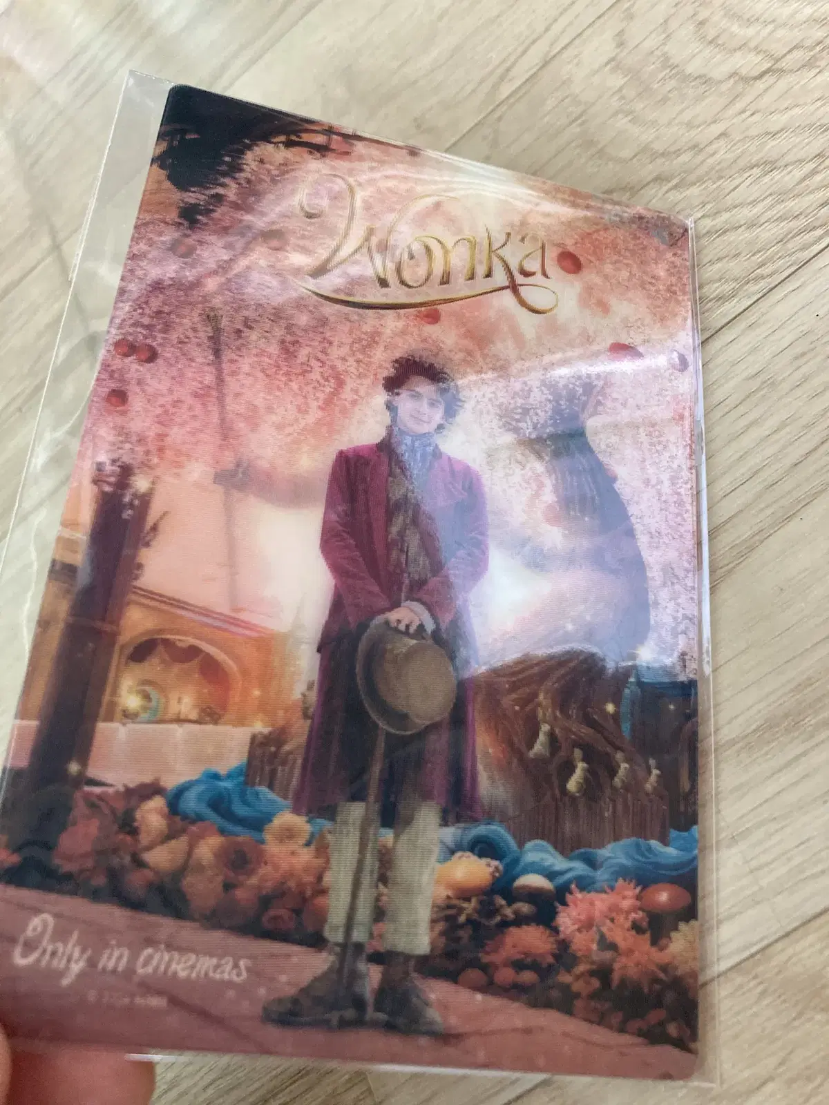 Wonka lenticular postcard