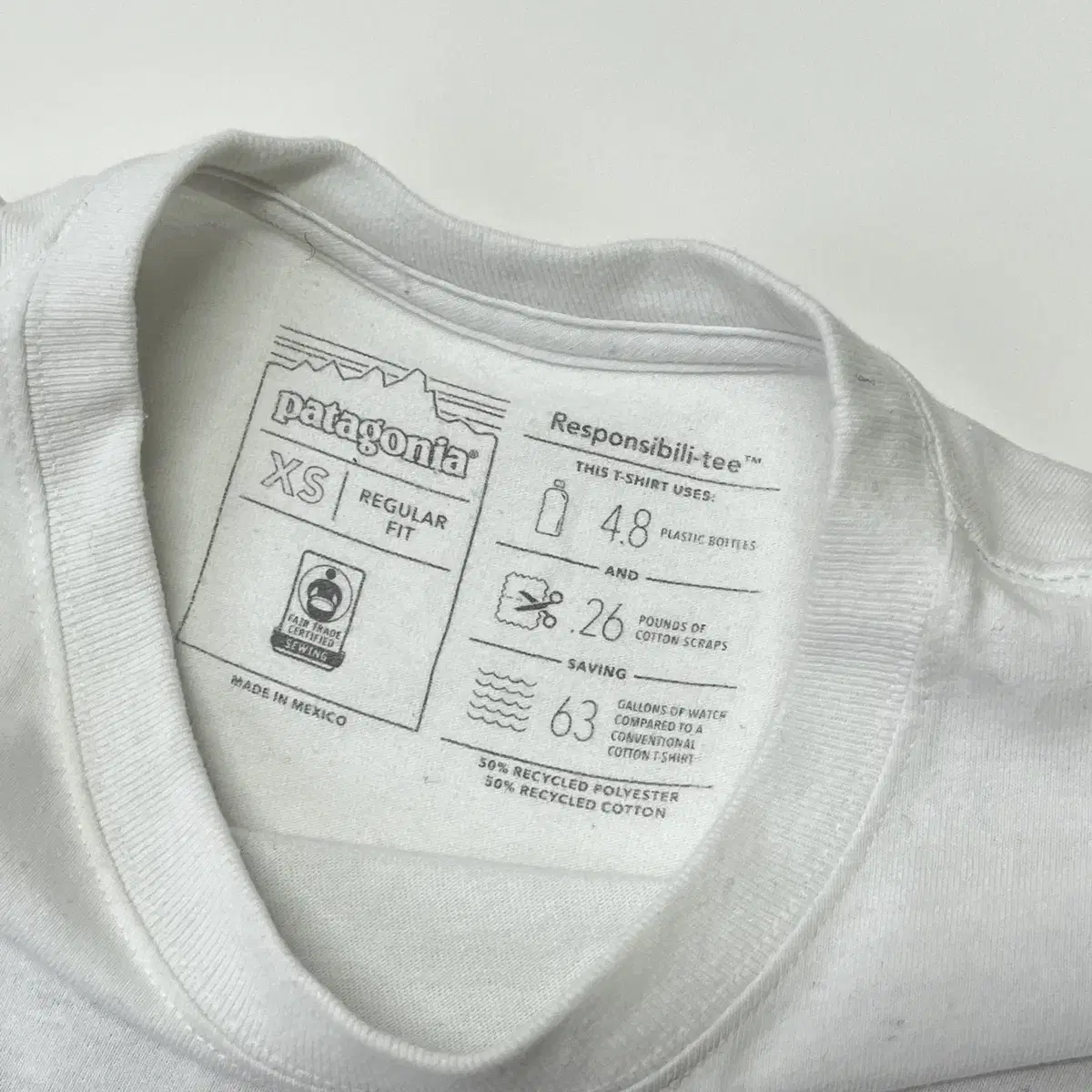 PATAGONIA recycled  1/2 T-shirt  (맥시코제)