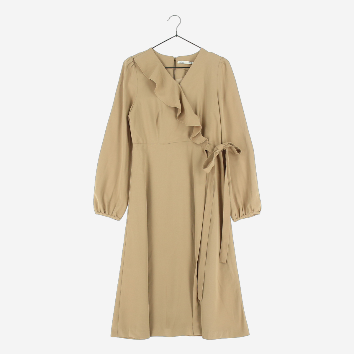 [S]MISSO Beige Ruffle Wrap ONEPIECE(SW1370)