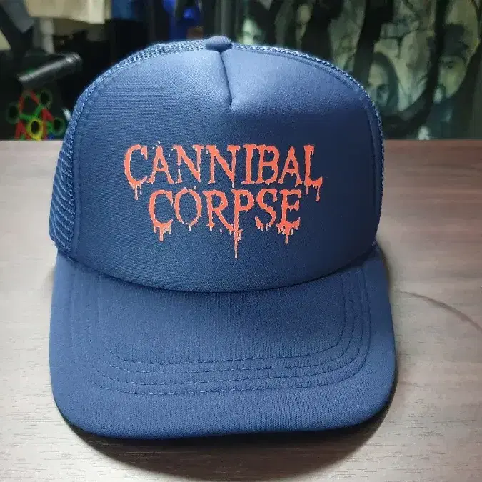 새상품)Cannibal Corpse 매쉬쿨모자 네이비