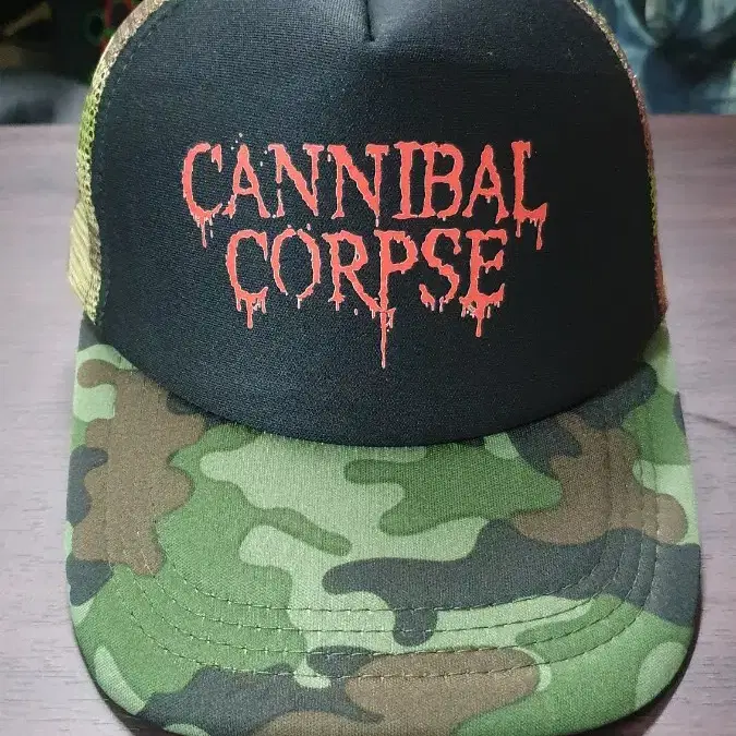 새상품)Cannibal Corpse 밀리터리 쿨매쉬 스냅백