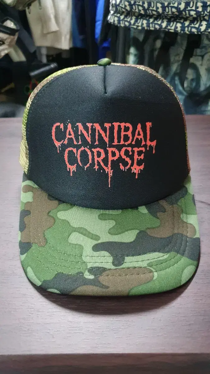 새상품)Cannibal Corpse 밀리터리 쿨매쉬 스냅백