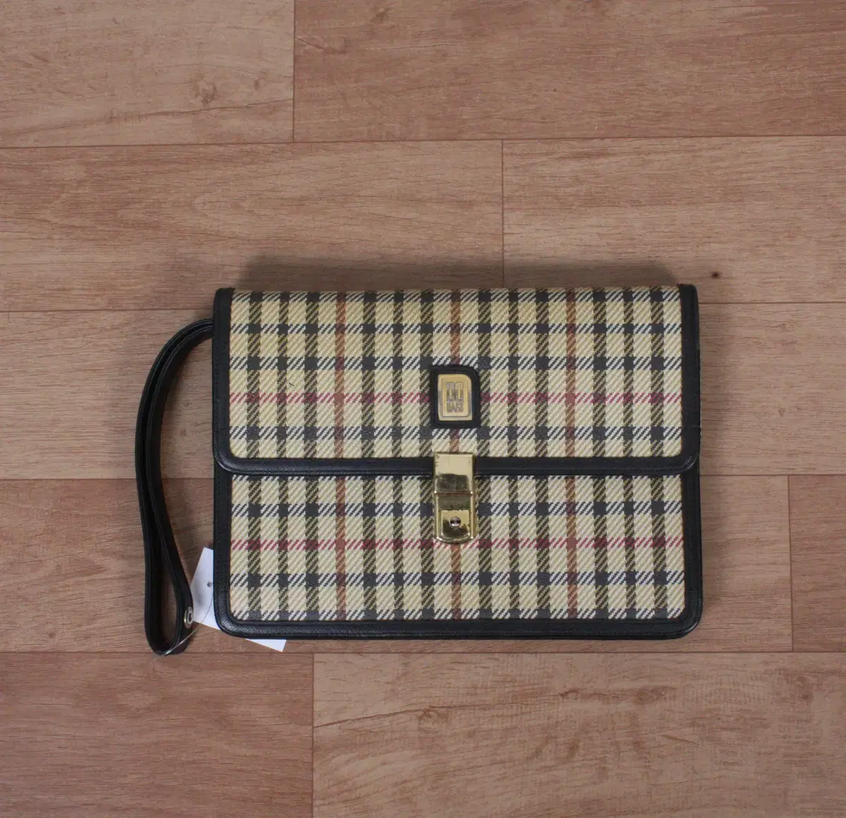 B-9834/Daks Genuine Men's Check Mens Bag