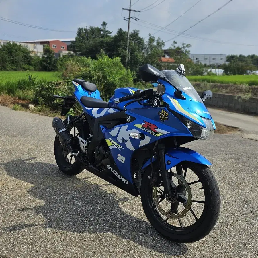 스즈끼 gsxr125  18년식 245만원  머플러구변완