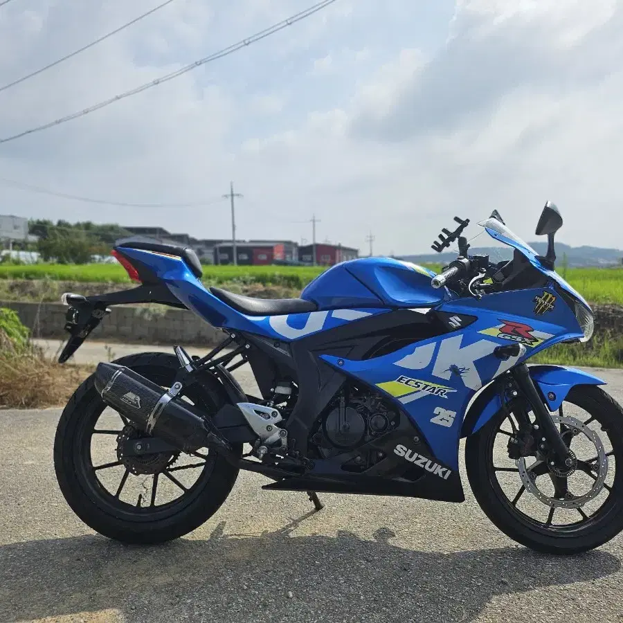 스즈끼 gsxr125  18년식 245만원  머플러구변완