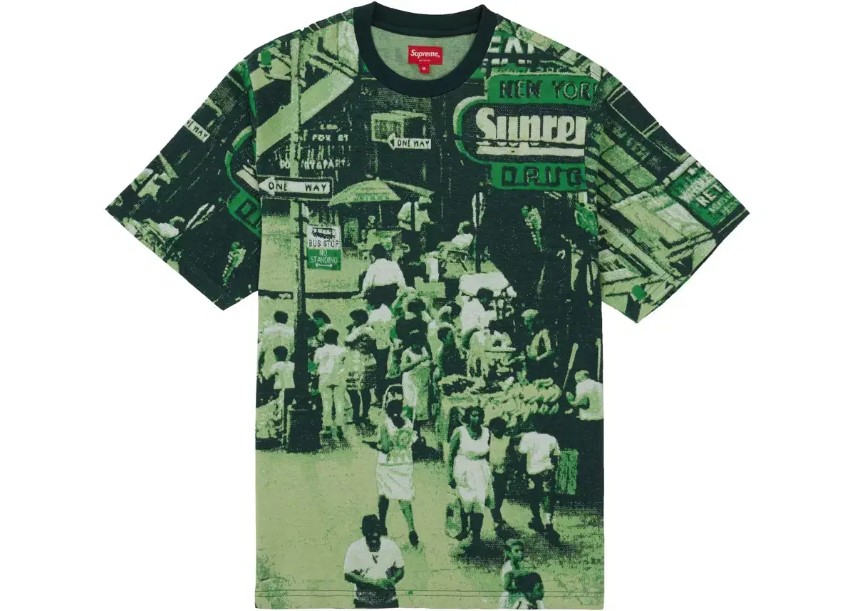 Supreme 20FW Street Scene Jacquard T-Shirt M New