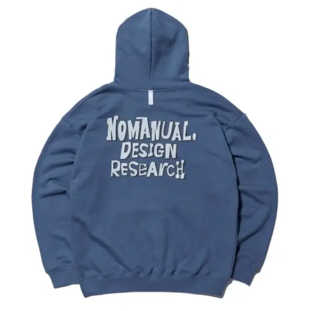 노매뉴얼 더블 로고 후디 DOODLE LOGO HOODIE 라이트 네이비