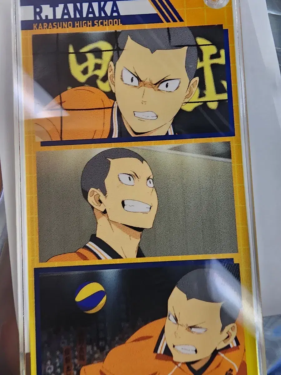 Haikyuu Tanaka acrylic keyring acrylic Key Holder