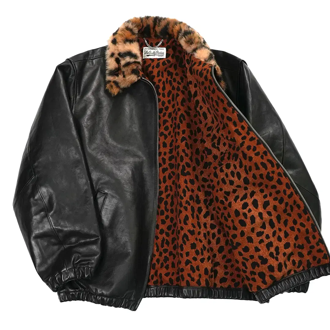 WACKO MARIA FUR COLLAR LEATHER JACKET