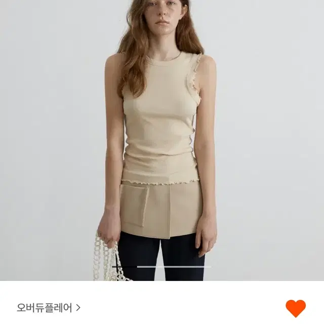 오버듀플레어 WAVE RIBBED SLEEVELESS