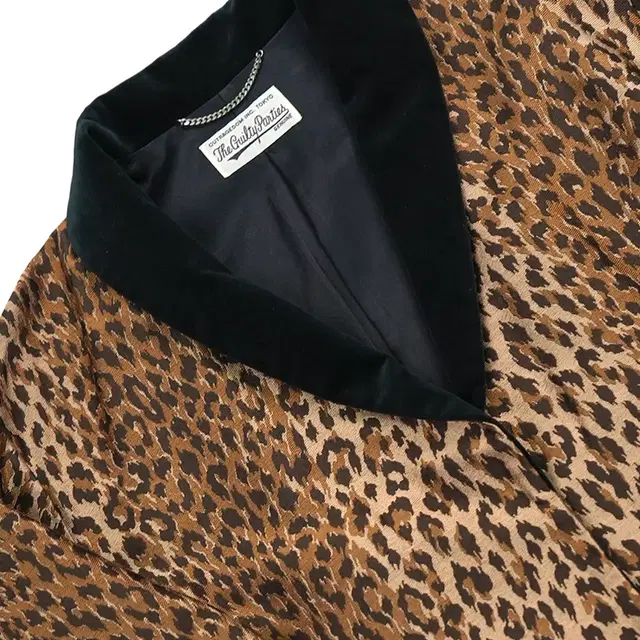 WACKO MARIA LEOPARD GOWN COAT