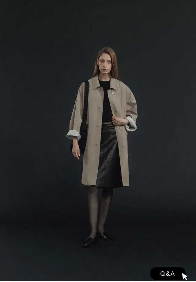 Pearson single trench coat (Beige)