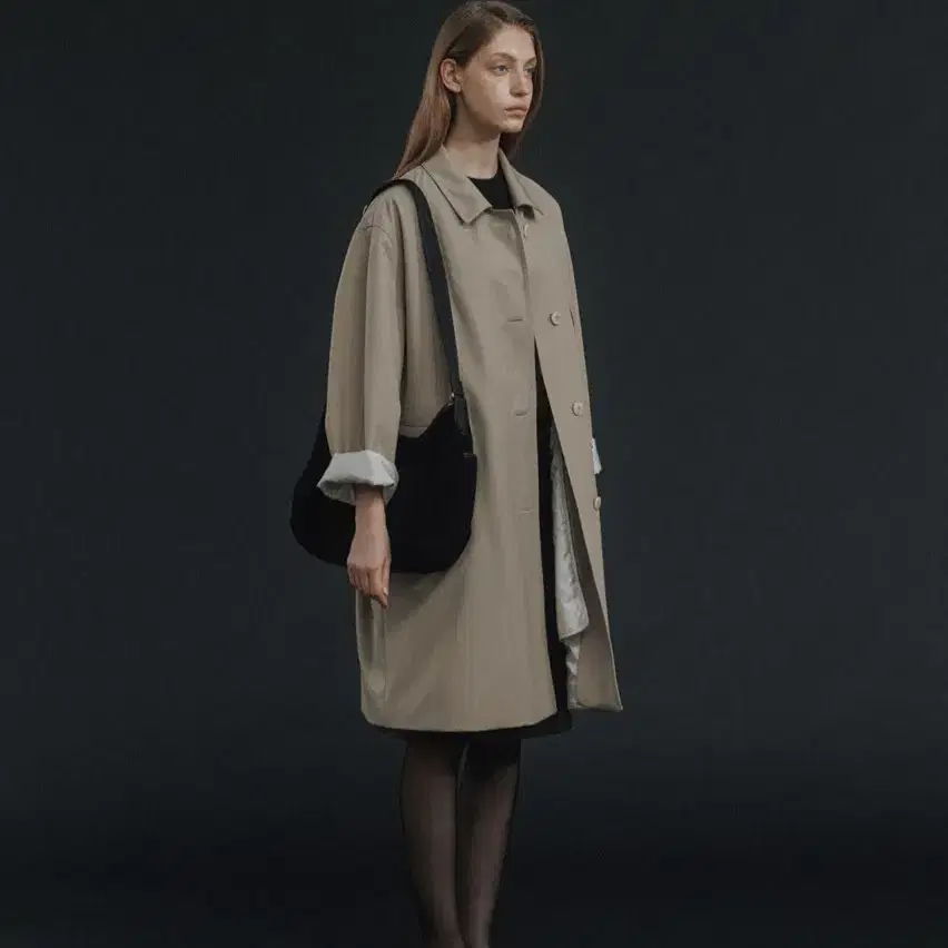 Pearson single trench coat (Beige)