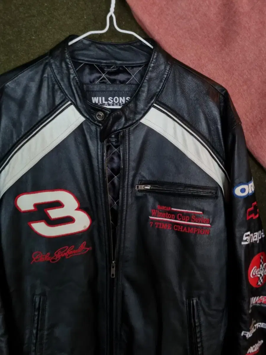 Embroidered Leather Rider Jacket