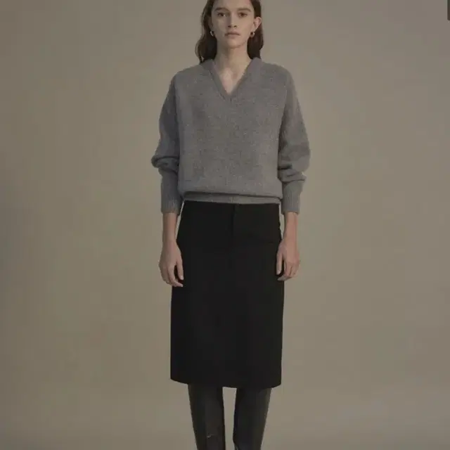 낫띵리튼 울스커트 couch wool skirt