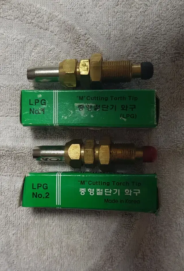 산소 LPG 절단기 화구 2개