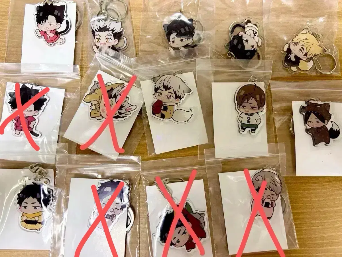 Haikyuu kannim unofficial akaashi bokuto kuroo sakusa kageyama acrylic keyring