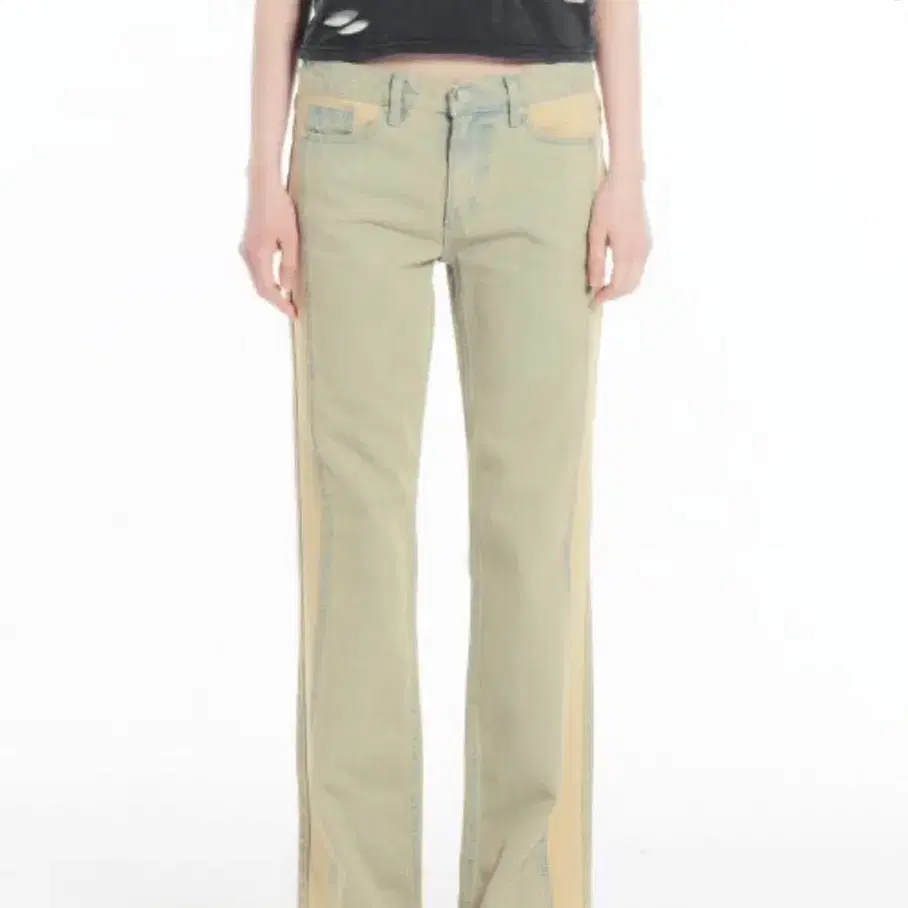 세릭 CONTRAST BOOT CUT PANTS 바지